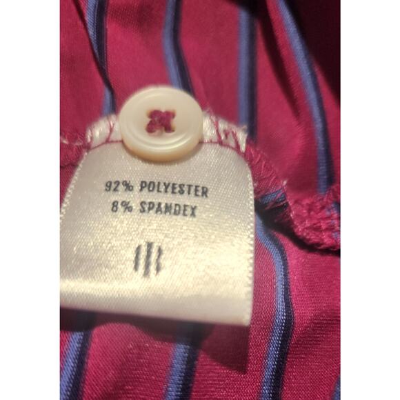 Holderness & Bourne Mens 2XL Tailored Fit Golf Polo Shirt Purple Striped - Picture 4 of 4